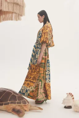 Alemais Archie Wrap Dress Multi Print Size 8 for rent on The Volte - image 2