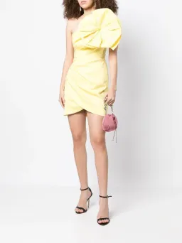 Rachel Gilbert Evana Mini Dress Yellow Size 0 / AU 6 for rent on The Volte - image 1