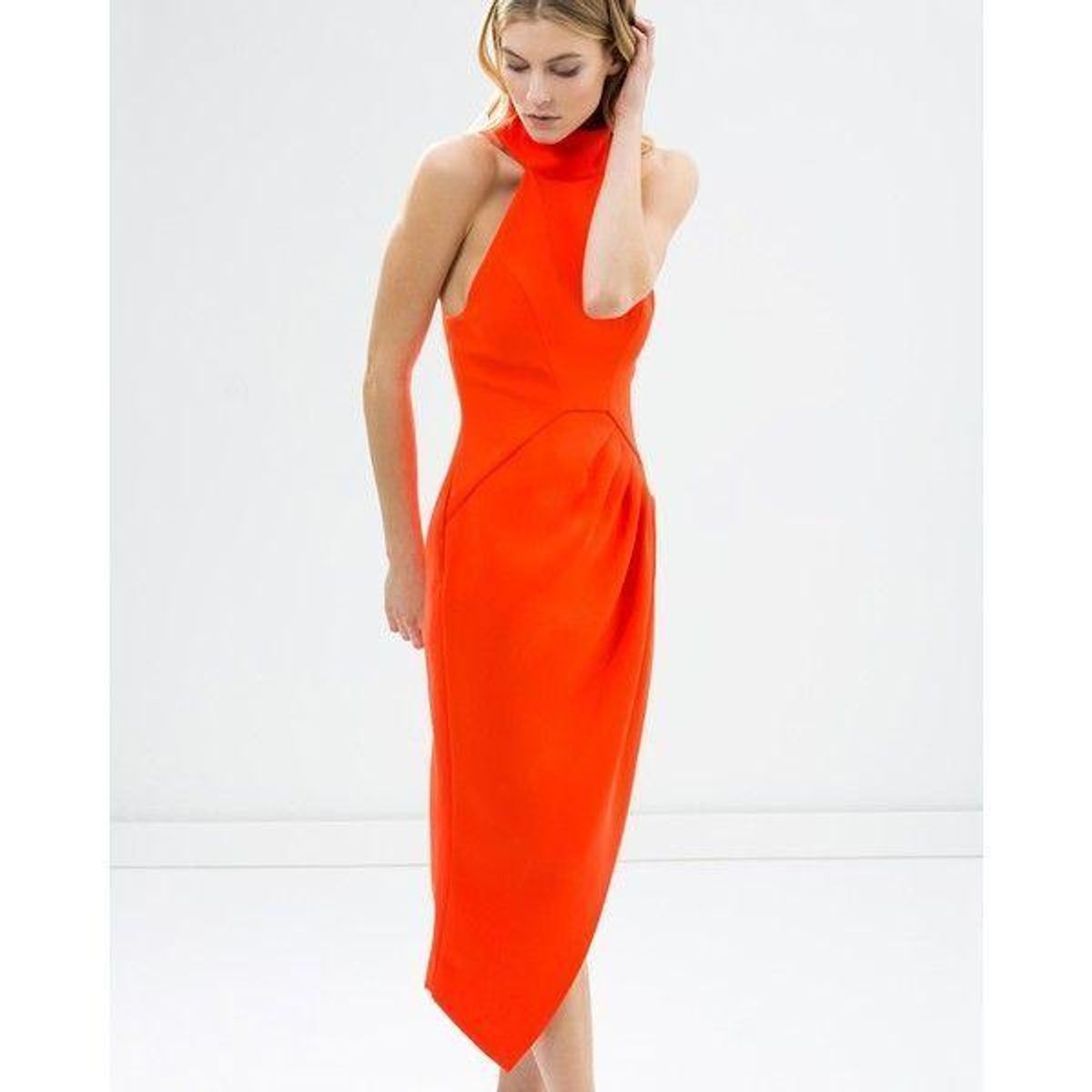 C/MEO Collective Orange Kiss Land Dress - Image 1