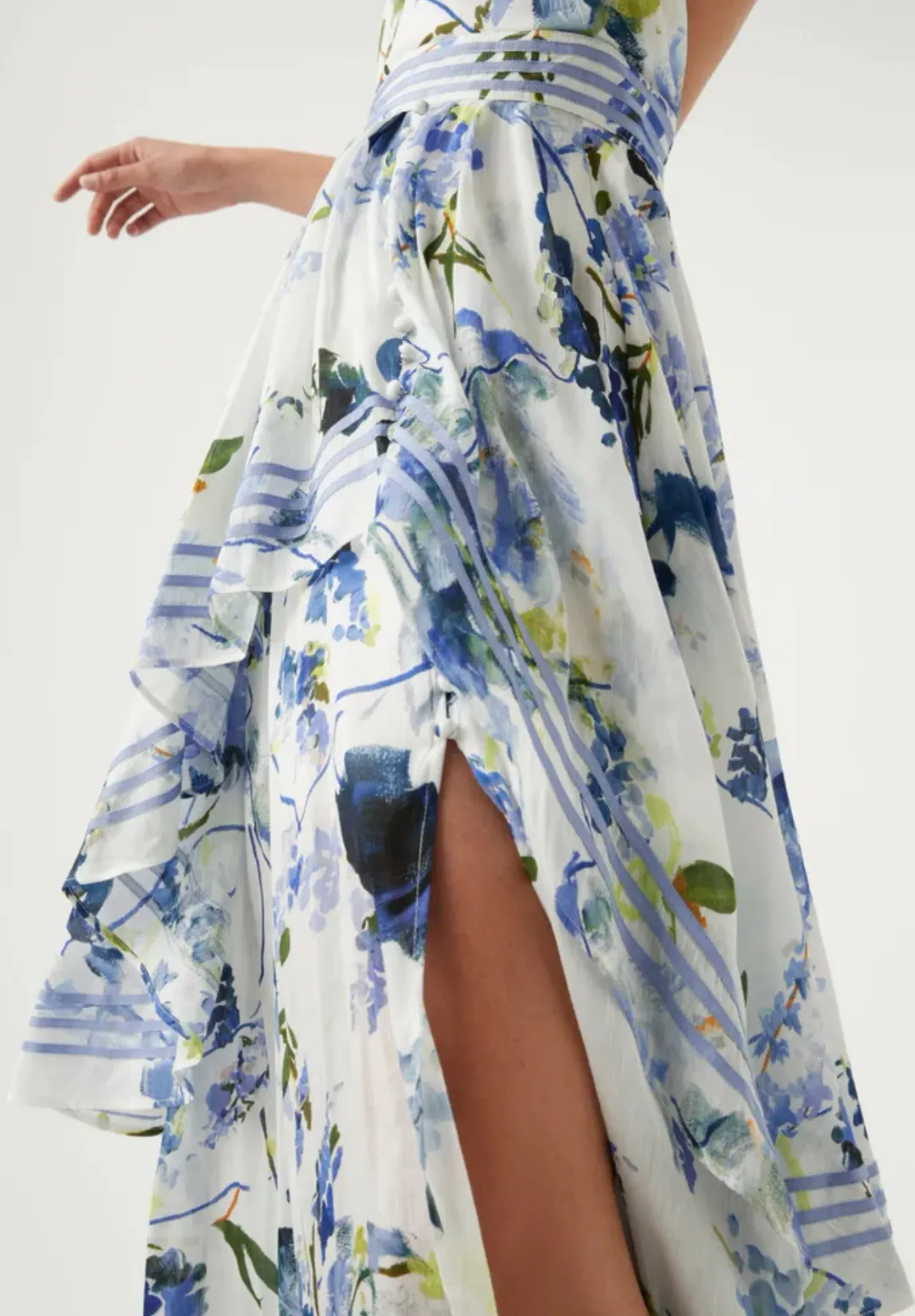 Aje Sienna Maxi Dress Lavenders of Provence Print Size 12 for rent on The Volte - main image