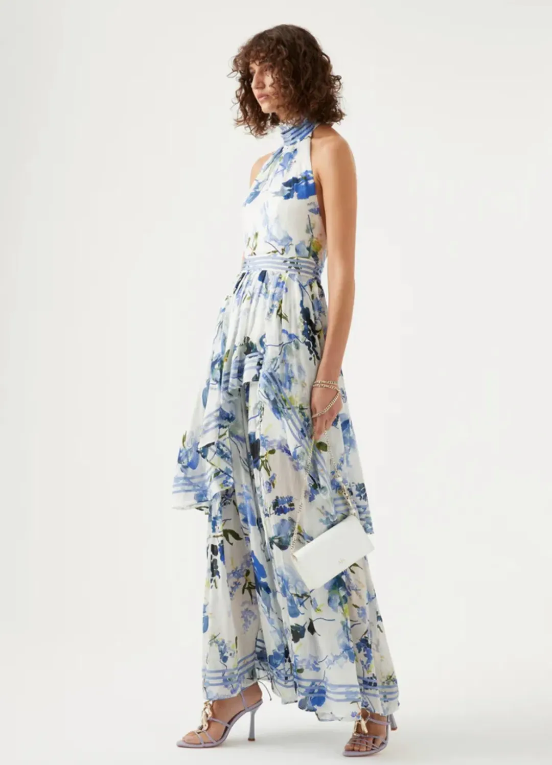 Aje Sienna Maxi Dress Lavenders of Provence Print Size 12 for rent on The Volte - main image