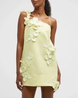 Zimmermann The High Tide Lift Shift Flower Mini in Lemon Size 0/Au 8 for rent on The Volte - image 2