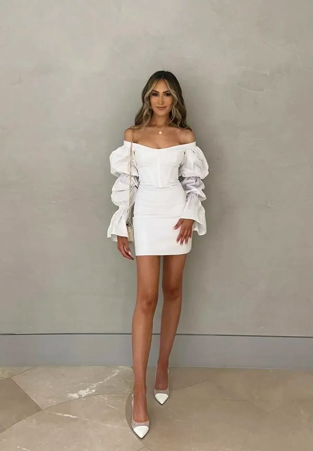 Natalie Rolt Kenzy Mini Dress White Size 8 - Image 1