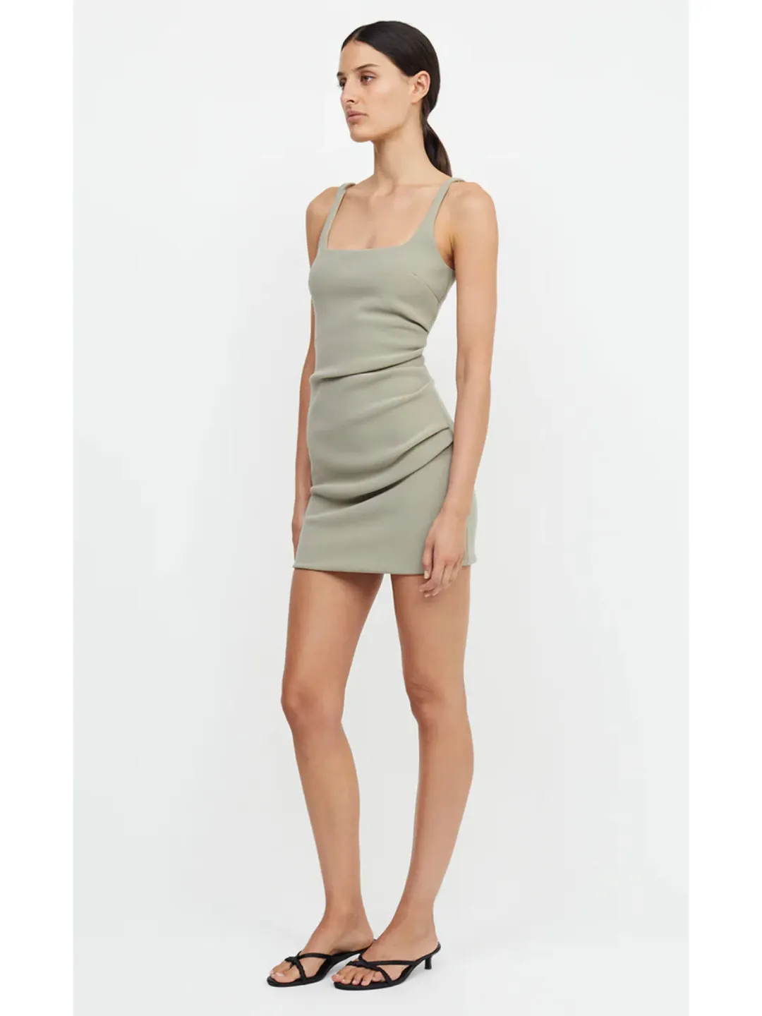 Bec & Bridge Karina Mini Dress Sage Size AU 6 for rent on The Volte - main image