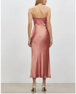 Shona Joy Eloise Lace Up Midi Dress Pink Size AU 14 for rent on The Volte - image 2