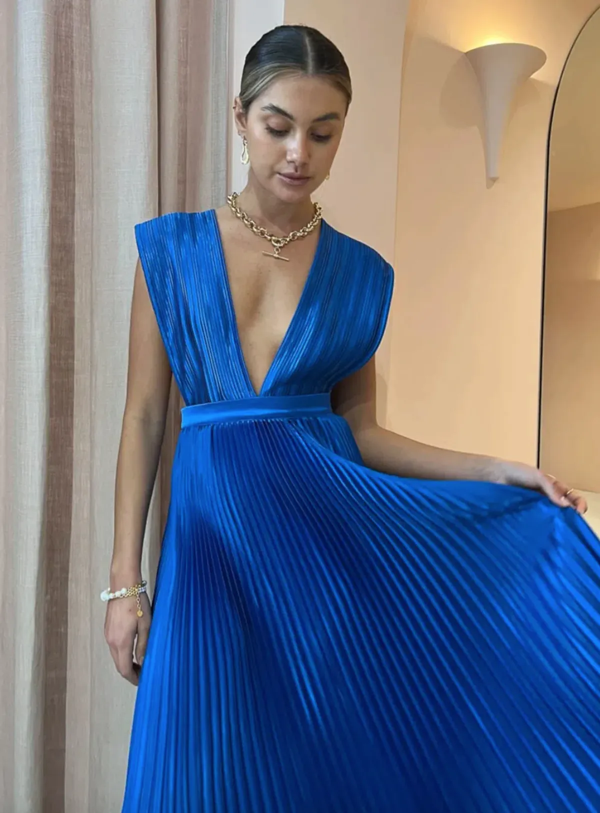 L'idée Gala Gown Moroccan Blue Size AU 14 - Image 5