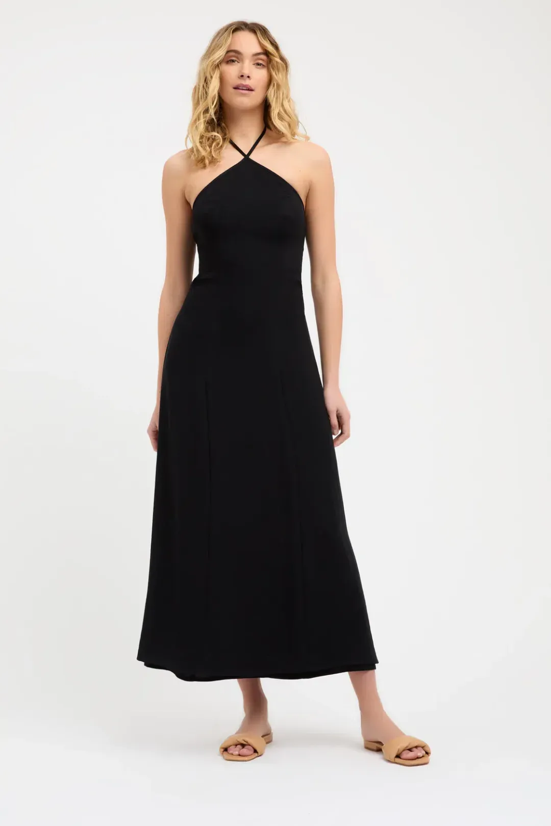 Kookai Hayman Cross Tie Dress Black Size AU 6 for rent on The Volte - main image