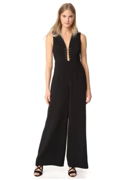 Zimmermann Baton Jumpsuit Black Size AU 6 for rent on The Volte - image 1