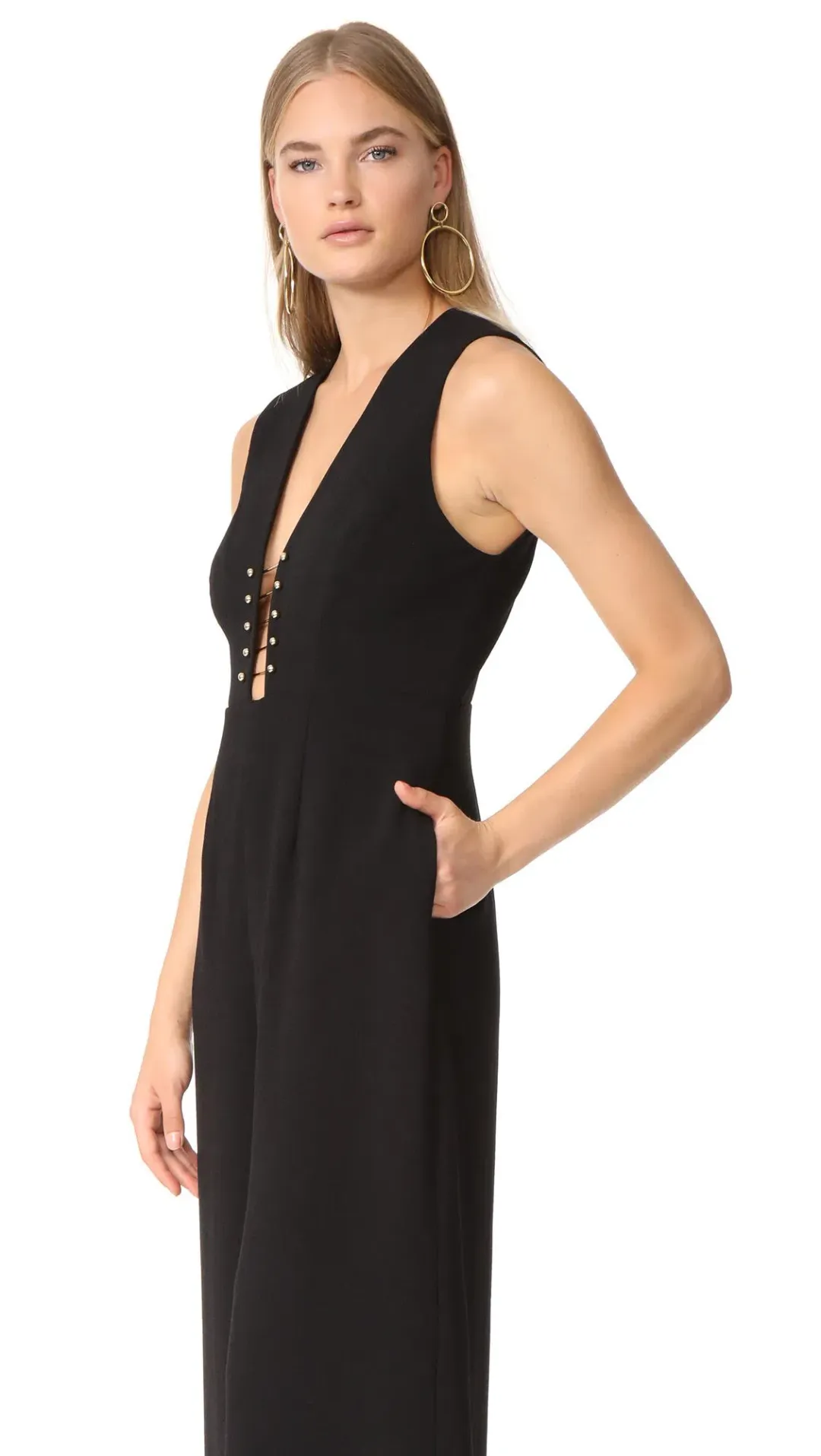 Zimmermann Baton Jumpsuit Black Size AU 6 for rent on The Volte - main image
