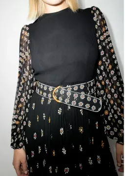 Zimmermann Sunray Long Sleeve Midi Dress Daisy Print Size 1 / Au 10 for rent on The Volte - image 2