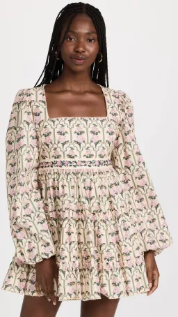 Agua by Agua Bendita Avena Peonia Aurora Mini Dress Floral Size 8 for rent on The Volte - image 2