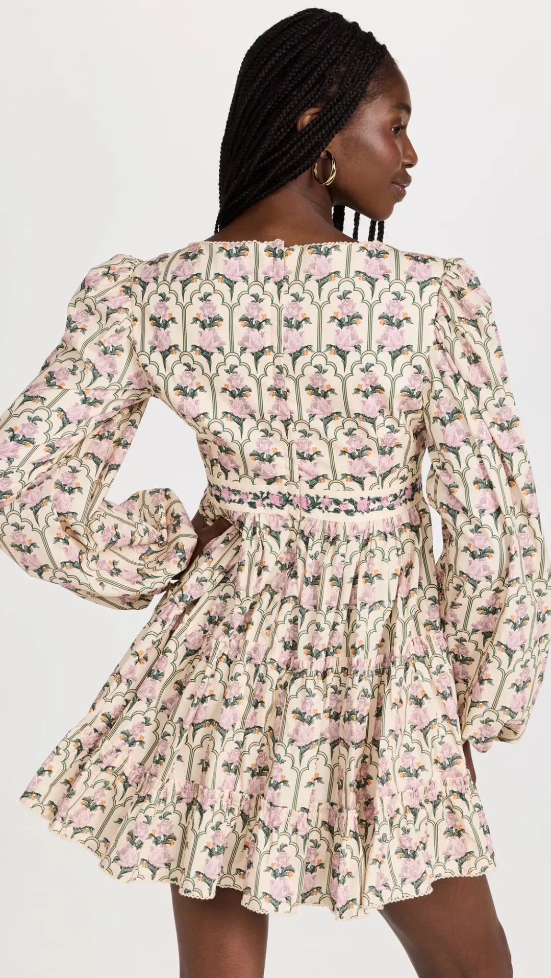 Agua by Agua Bendita Avena Peonia Aurora Mini Dress Floral Size 8 for rent on The Volte - main image