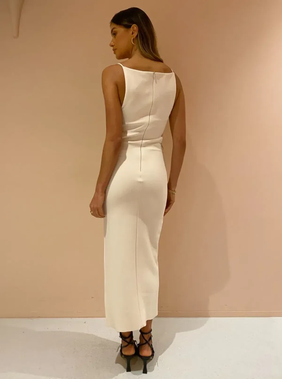 Bec & Bridge Cammi Dress in Vanilla Size 12 - Image 3