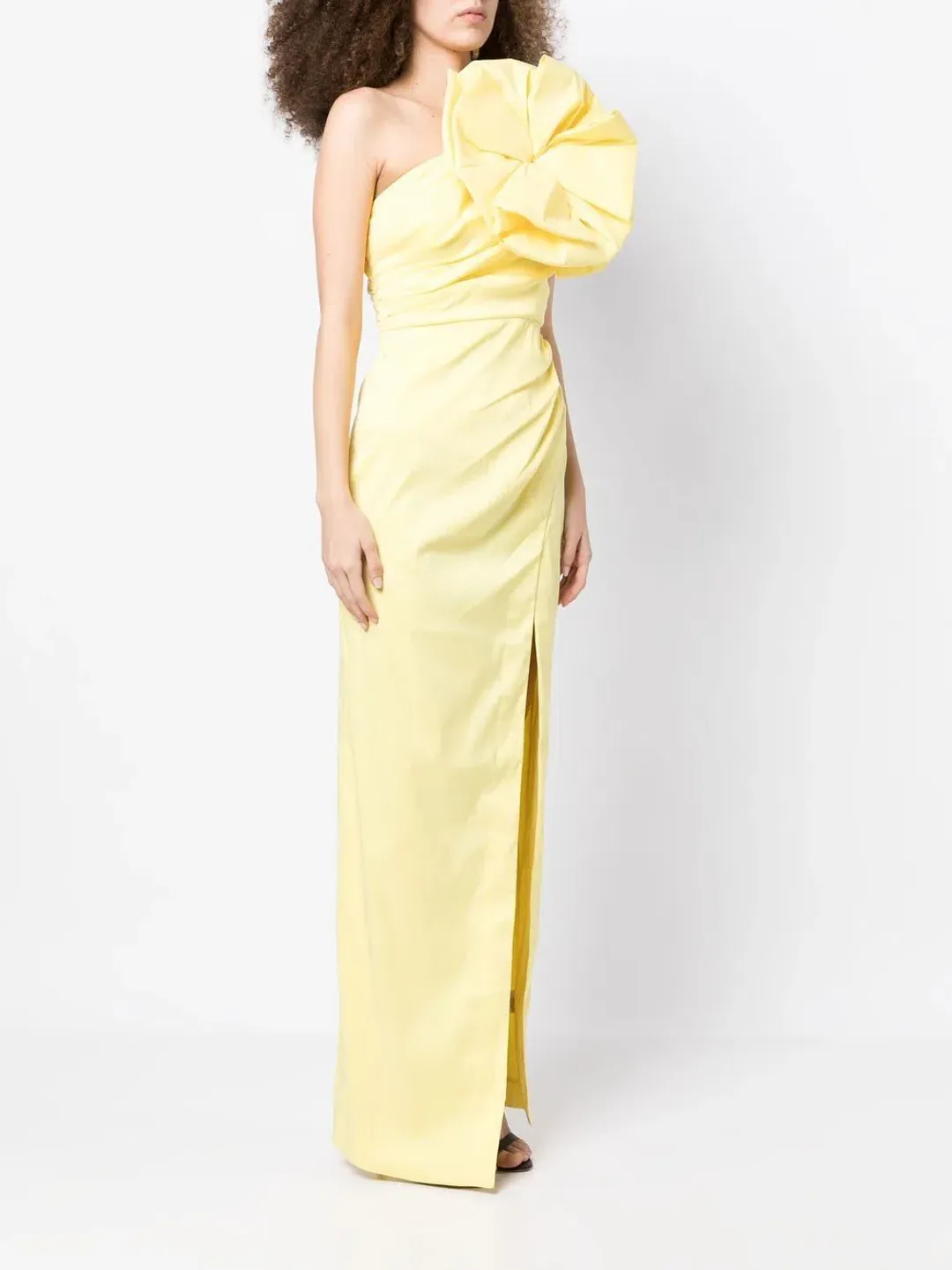 Rachel Gilbert Evana Gown Yellow Size 3/AU12 for rent on The Volte - main image