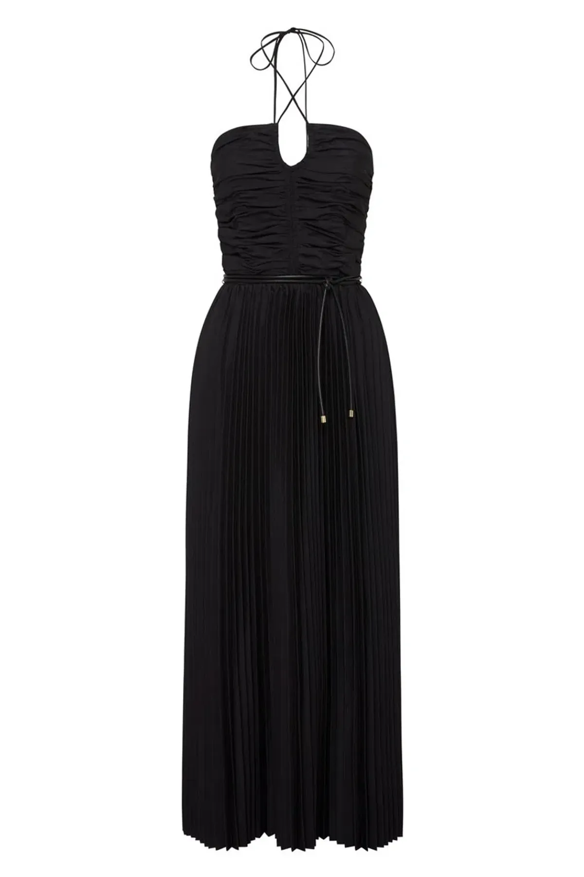 Rebecca Vallance Magdalena Halter Midi Dress Black Size 16 - Image 5