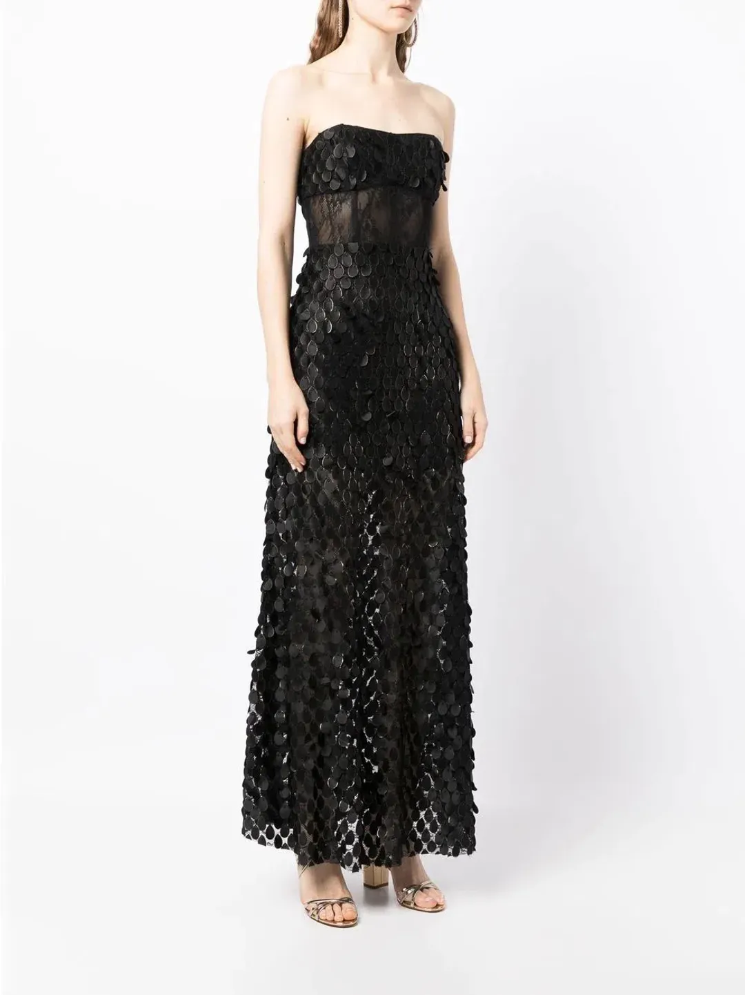 Manning Cartell Supreme Extreme Strapless Gown Black Size 8 for rent on The Volte - main image