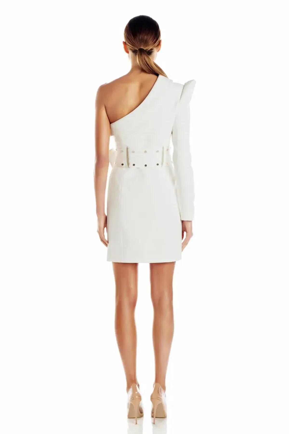 Misha Bonnie Studded Dress White Size 8 - Image 4