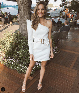 Misha Bonnie Studded Dress White Size 8 for rent on The Volte - image 2