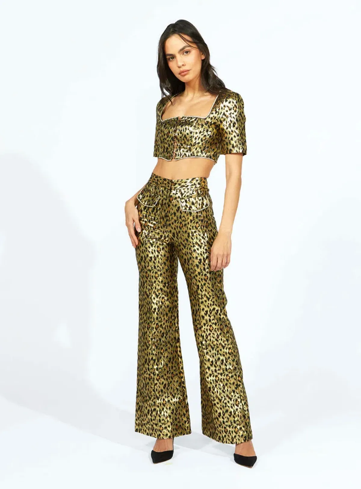 Alice McCall The Night Cat Pant Gold Size AU 6 - Image 1