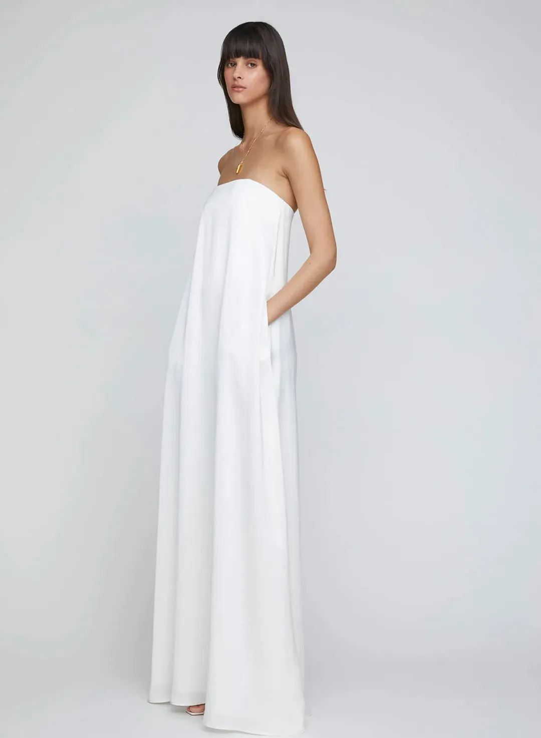 Anna Quan Delfina Gown Ivory White Size AU 10 for rent on The Volte - main image