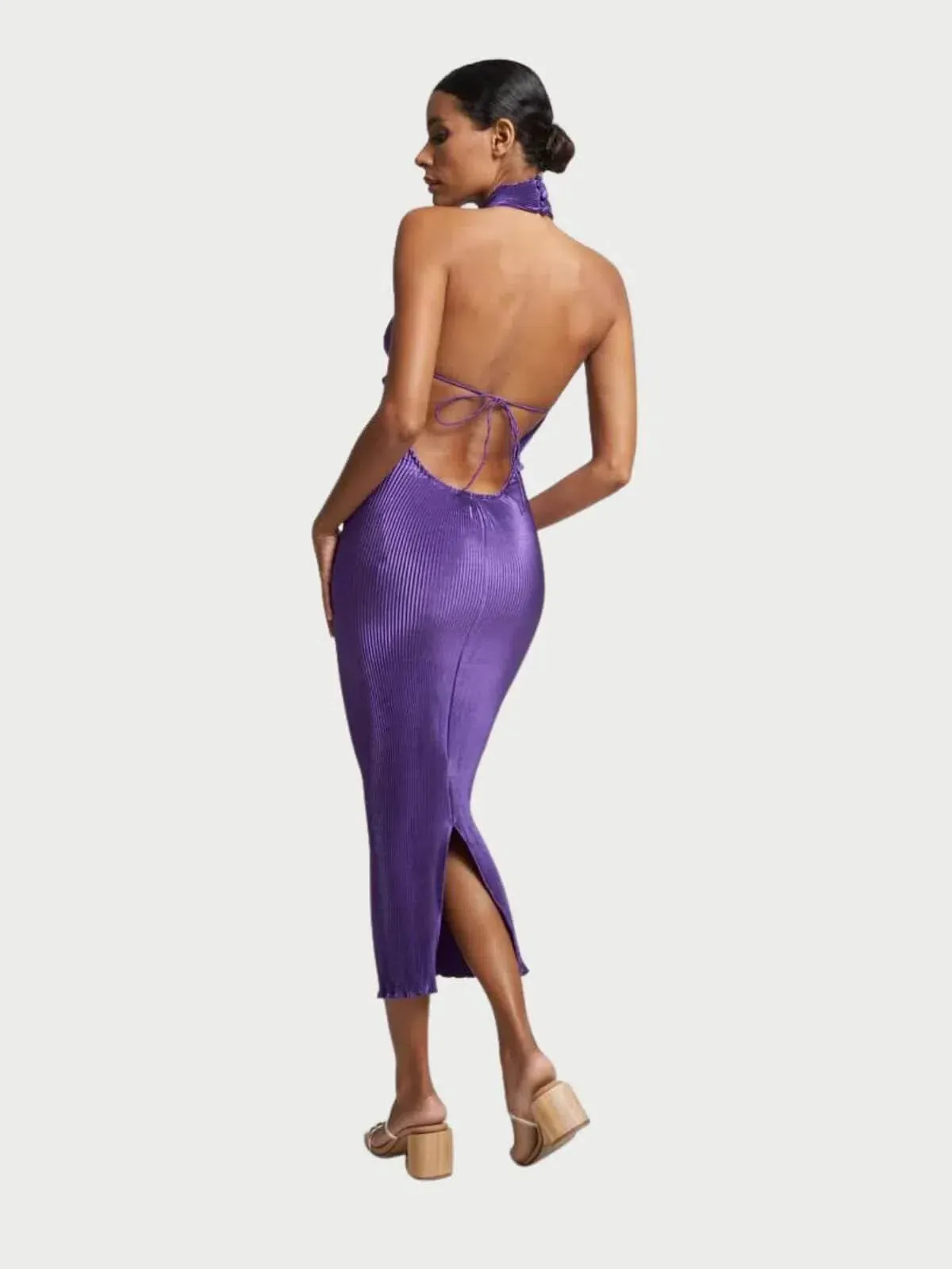 L'Idee Klum Gown Arabia Purple Size AU 8 - Image 3