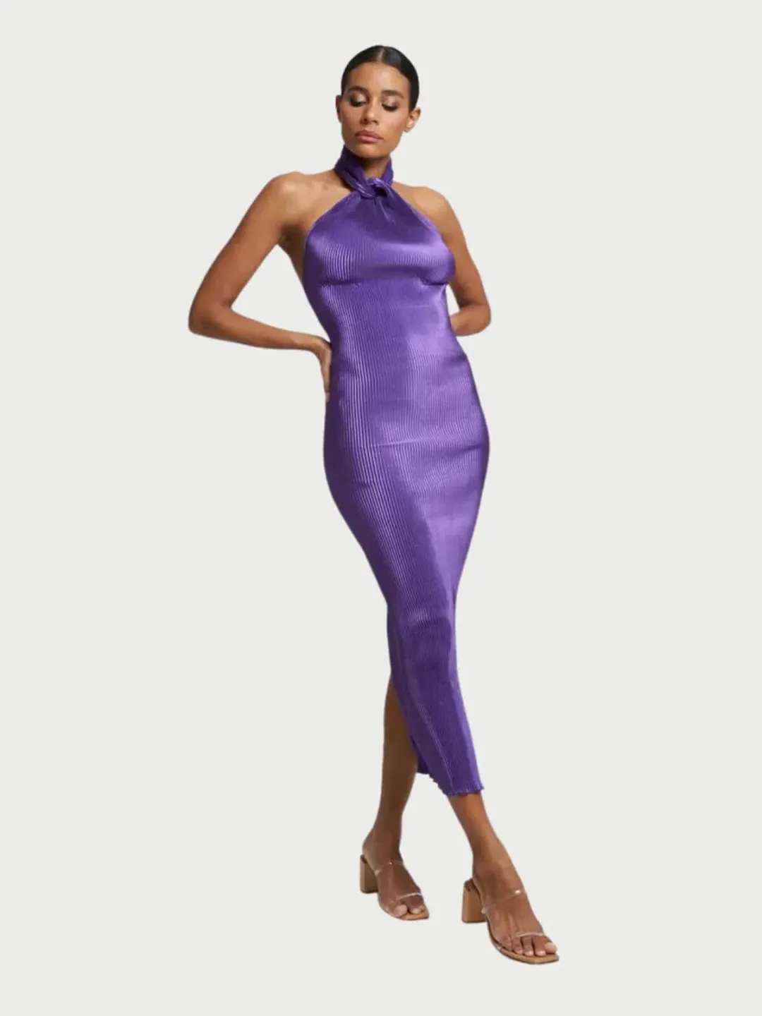 L'Idee Klum Gown Arabia Purple Size AU 8 for rent on The Volte - main image