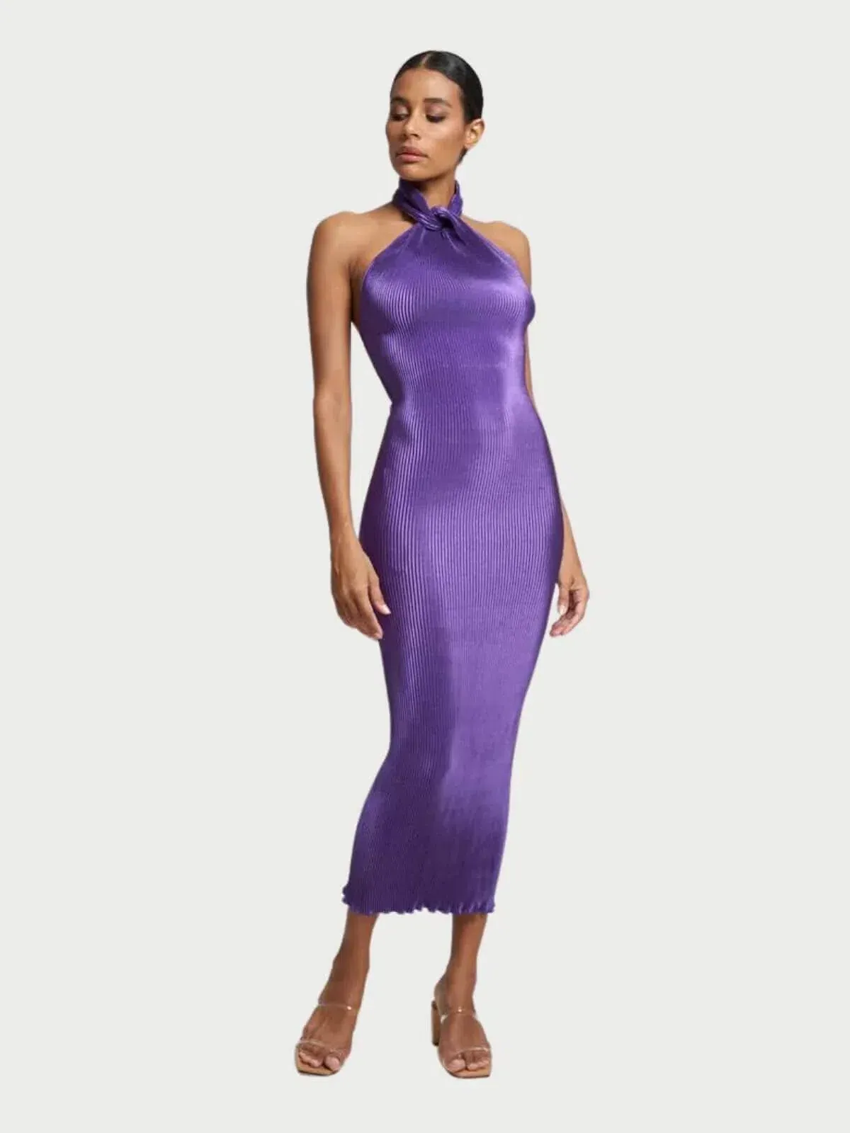 L'Idee Klum Gown Arabia Purple Size AU 8 - Image 1