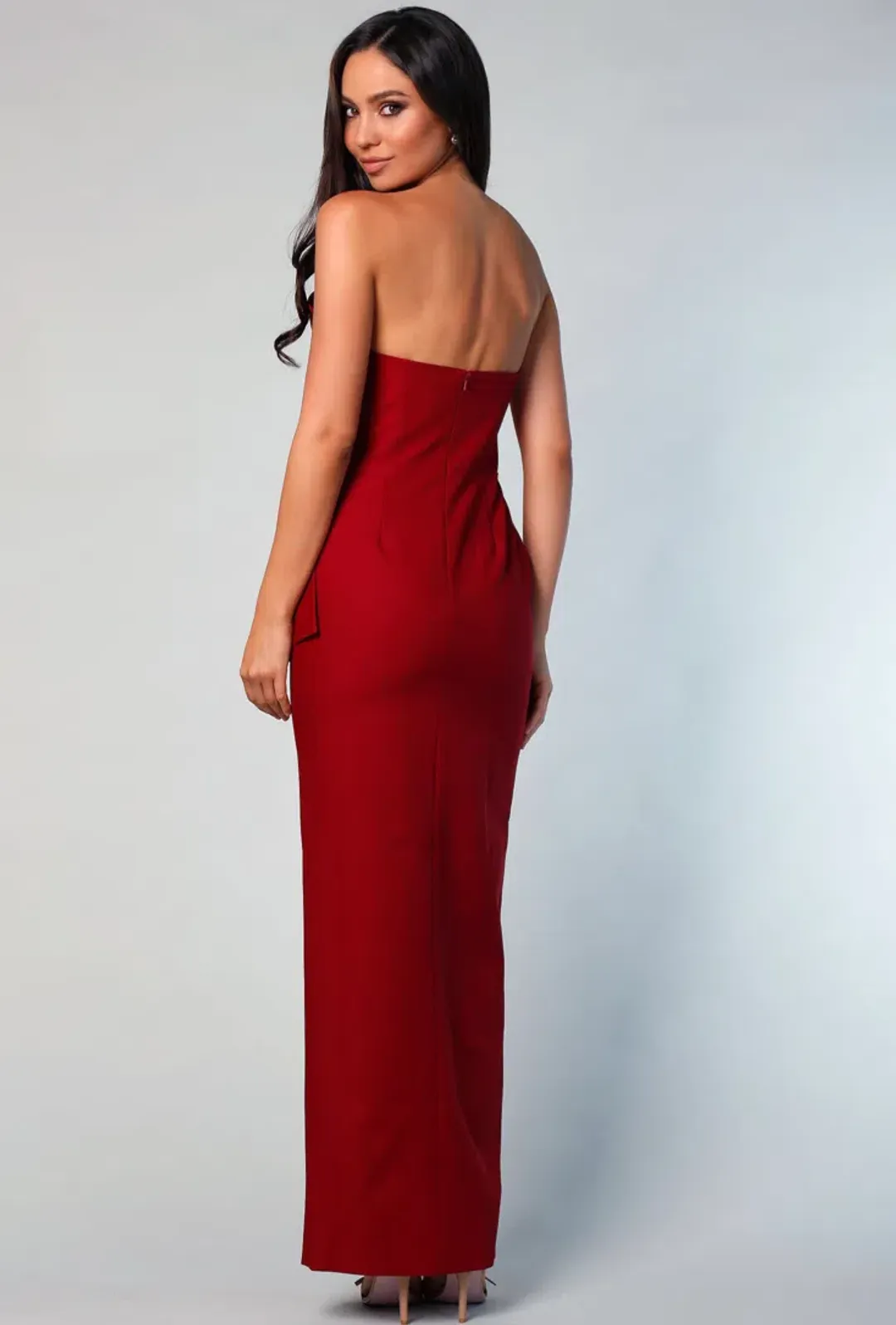 Samantha Rose Stellina Gown Wine Size AU 10 for rent on The Volte - main image