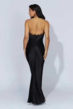 Meshki Sylvie Chain Maxi Dress Black Size AU 6 for rent on The Volte - image 2