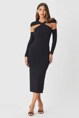 Bianca & Bridgett Simi Dress Black Size AU 8 for rent on The Volte - image 1