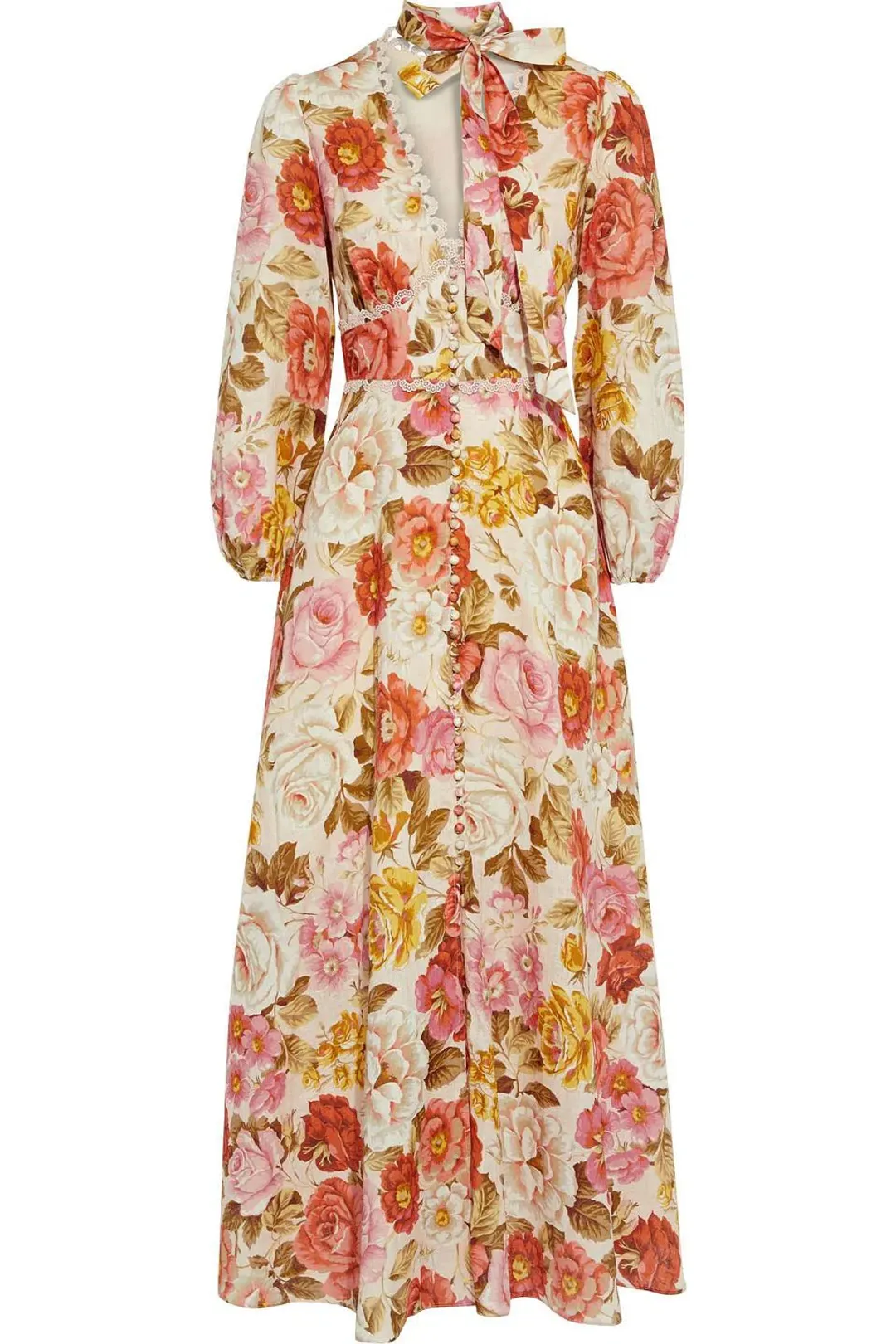 Zimmermann Bonita Floral Print Maxi Dress Size 0/AU 8 for rent on The Volte - main image