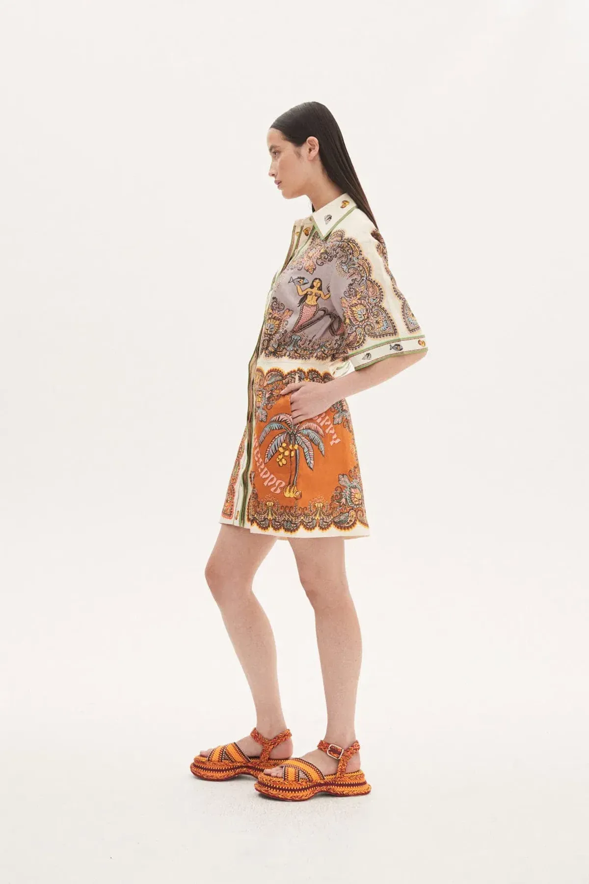 Alemais Trippy Troppo Mini Dress Multi Size AU 12 - Image 2