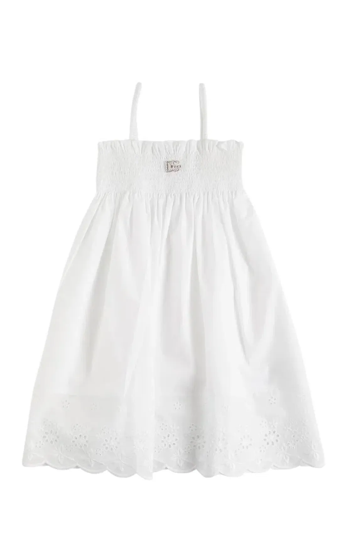 Dolce & Gabbana Cotton Poplin Dress White Size 5 for rent on The Volte - main image