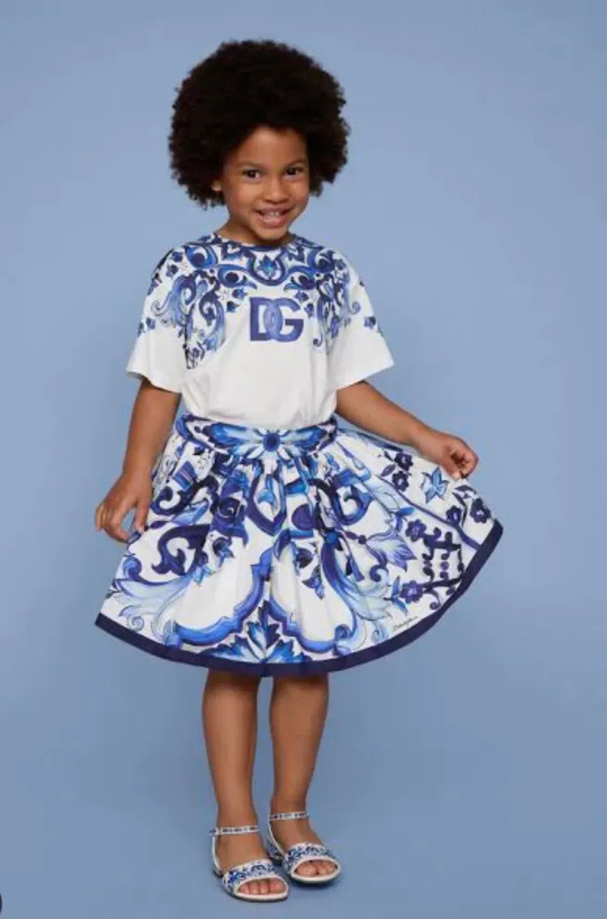 Dolce & Gabbana Majolica Skirt Print Size 4 - Image 1