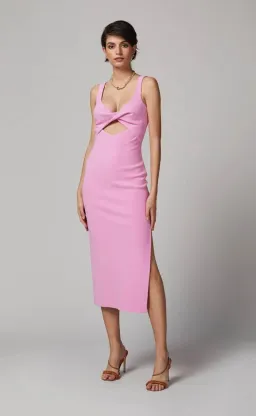 Bec & Bridge Joelle Midi in Bubble Gum Pink Size 6 for rent on The Volte - image 2