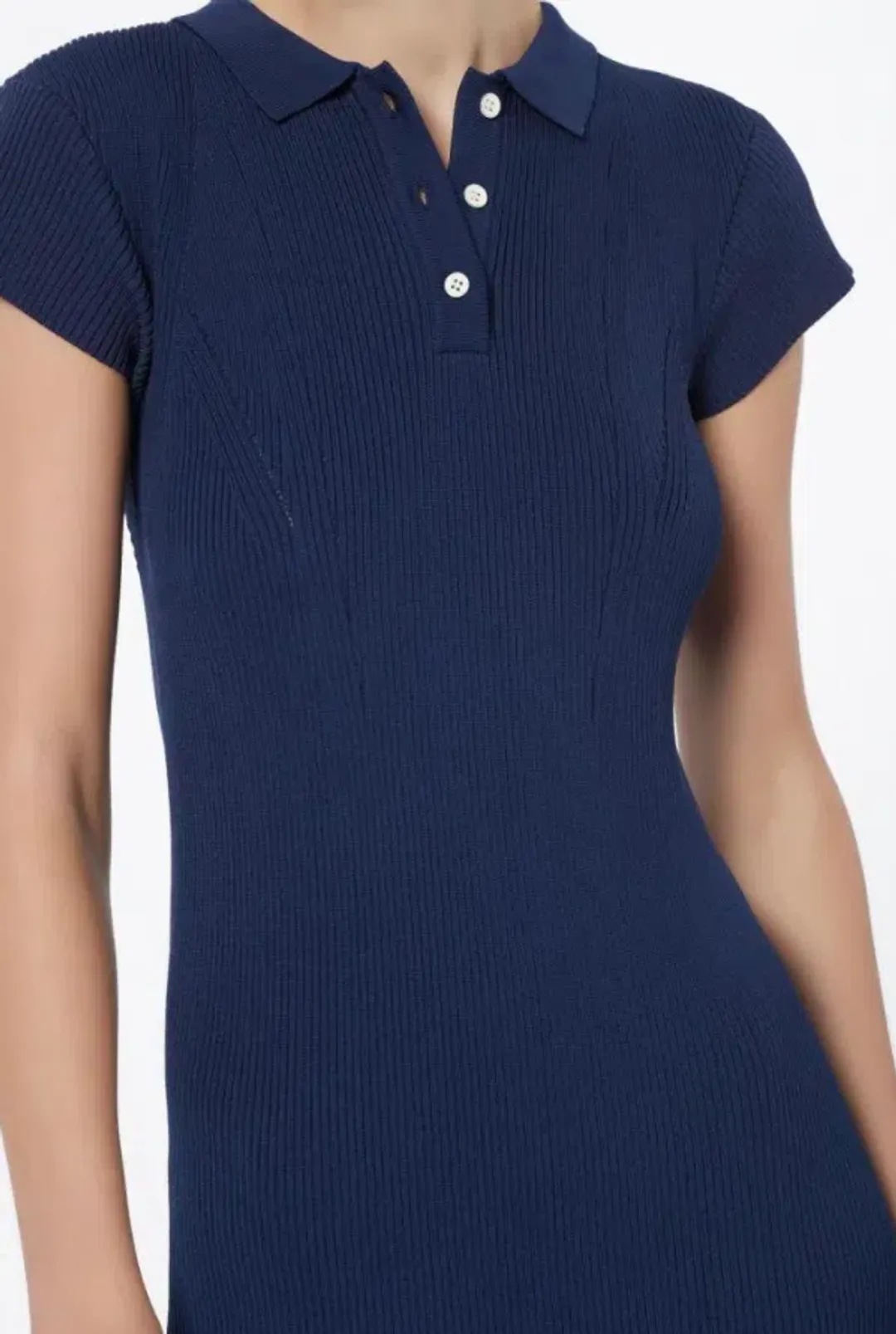 MANNNING CARTEL MVP KNIT POLO DRESS NAVY SIZE XS for rent on The Volte - main image