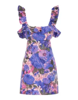 Zimmermann High Tide Frilled Mini Dress Floral Size 1 / Au 10 for rent on The Volte - image 5
