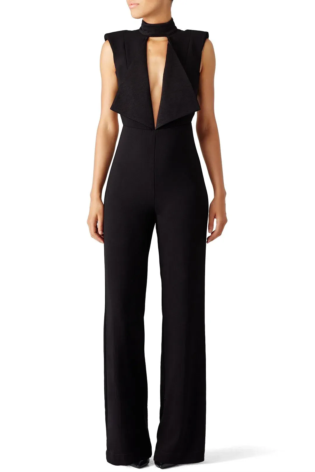 MISHA Justine Pantsuit Black Size 8/S for rent on The Volte - main image