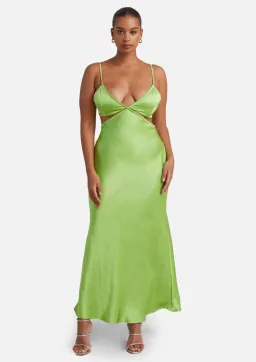 Bec and Bridge Veronique Maxi Dress Lime Green Size 8 for rent on The Volte - image 1