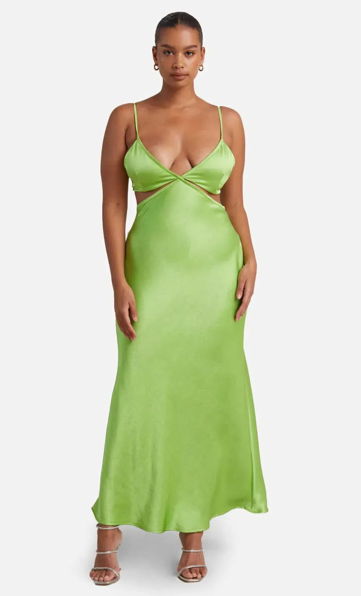 Bec and Bridge Veronique Maxi Dress Lime Green Size 8 - Image 4