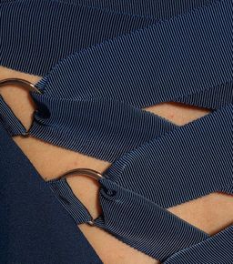 Rebecca Vallance Aegean off-the-shoulder dress navy size 12 for rent on The Volte - image 3