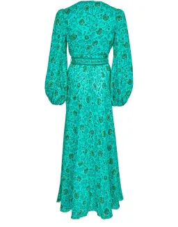 Zimmermann The Lulu High Neck Dress in Jade Floral Size 1 / Au 10 for rent on The Volte - image 4