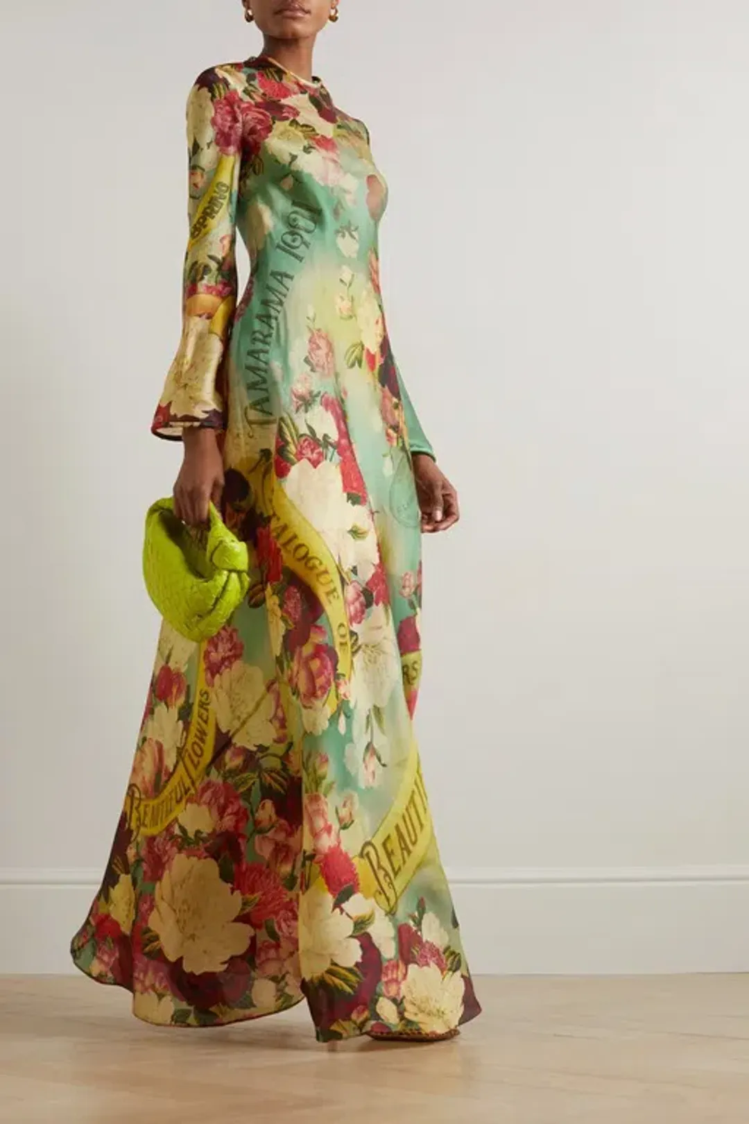 Zimmermann The Wonderland Bias Slip Dress in Peony Garden Floral Size 2/Au 12 for rent on The Volte - main image