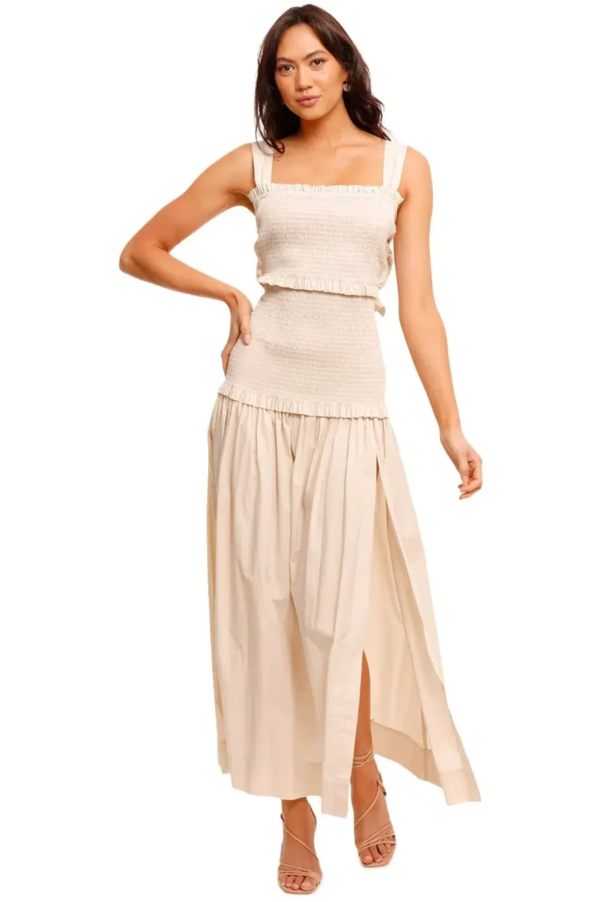 Bec & Bridge Minou Midi Dress in Pumice Size 10 - Image 4