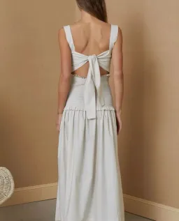 Bec & Bridge Minou Midi Dress in Pumice Size 10 for rent on The Volte - image 2