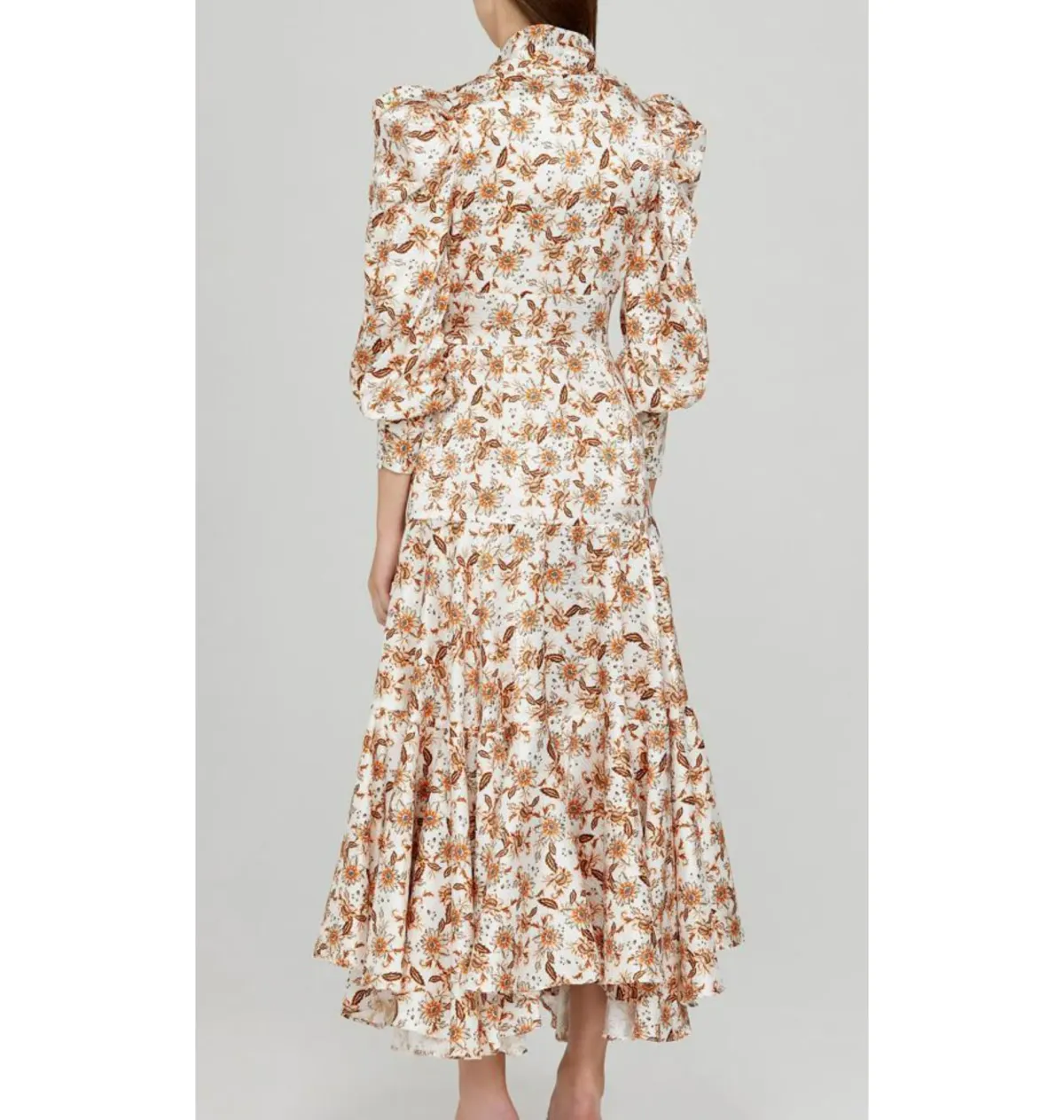 Acler Horrock Ivory Wallpaper Dress Floral Print Size AU 12 - Image 3