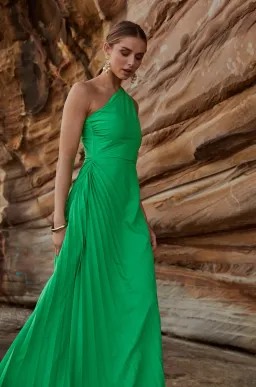 Sonya Moda Azalea Gown In Barcelona Green Size 6 for rent on The Volte - image 2