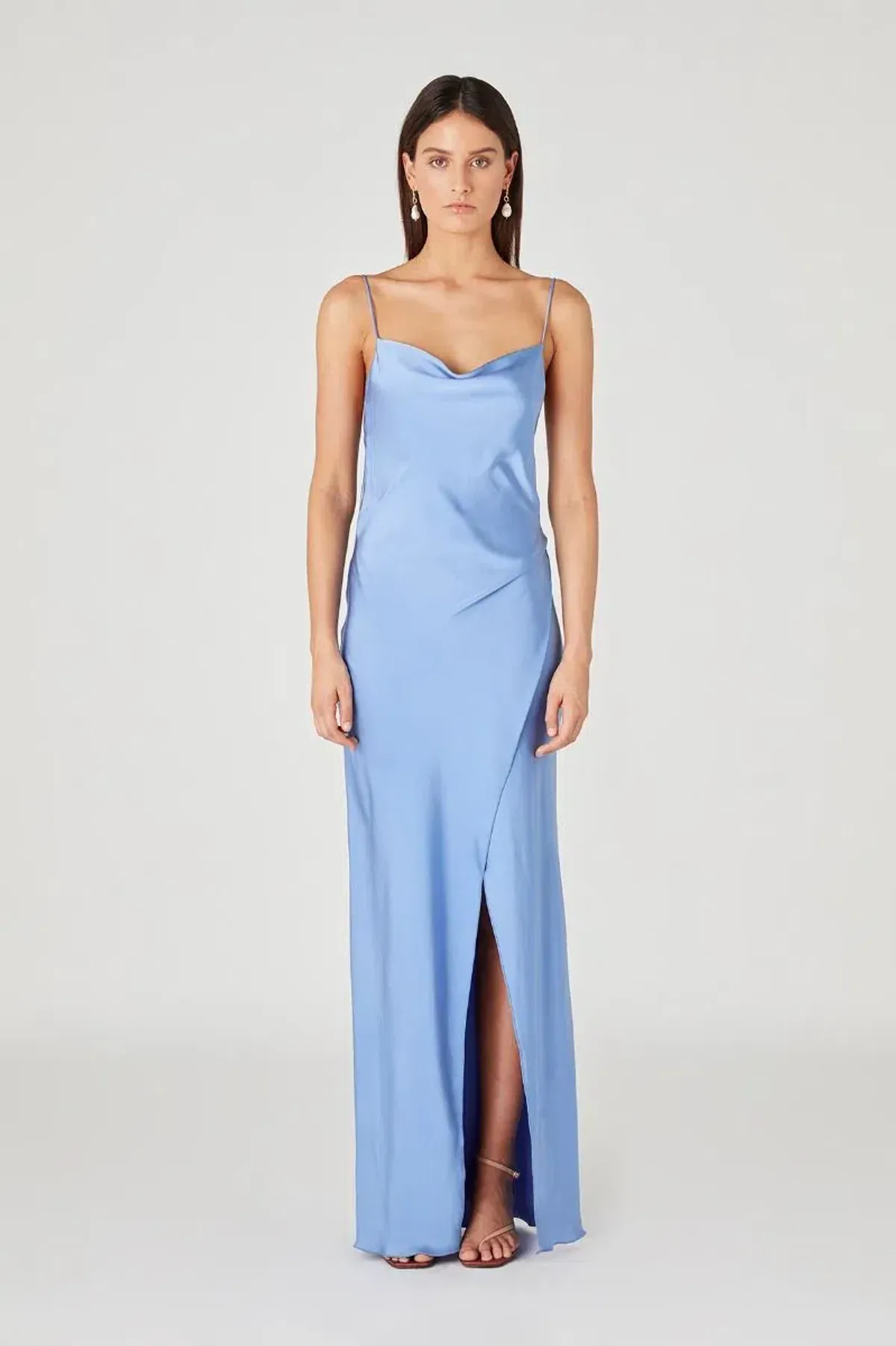 Camilla And Marc Monroe Slip Dress Blue Size AU 10 for rent on The Volte - main image