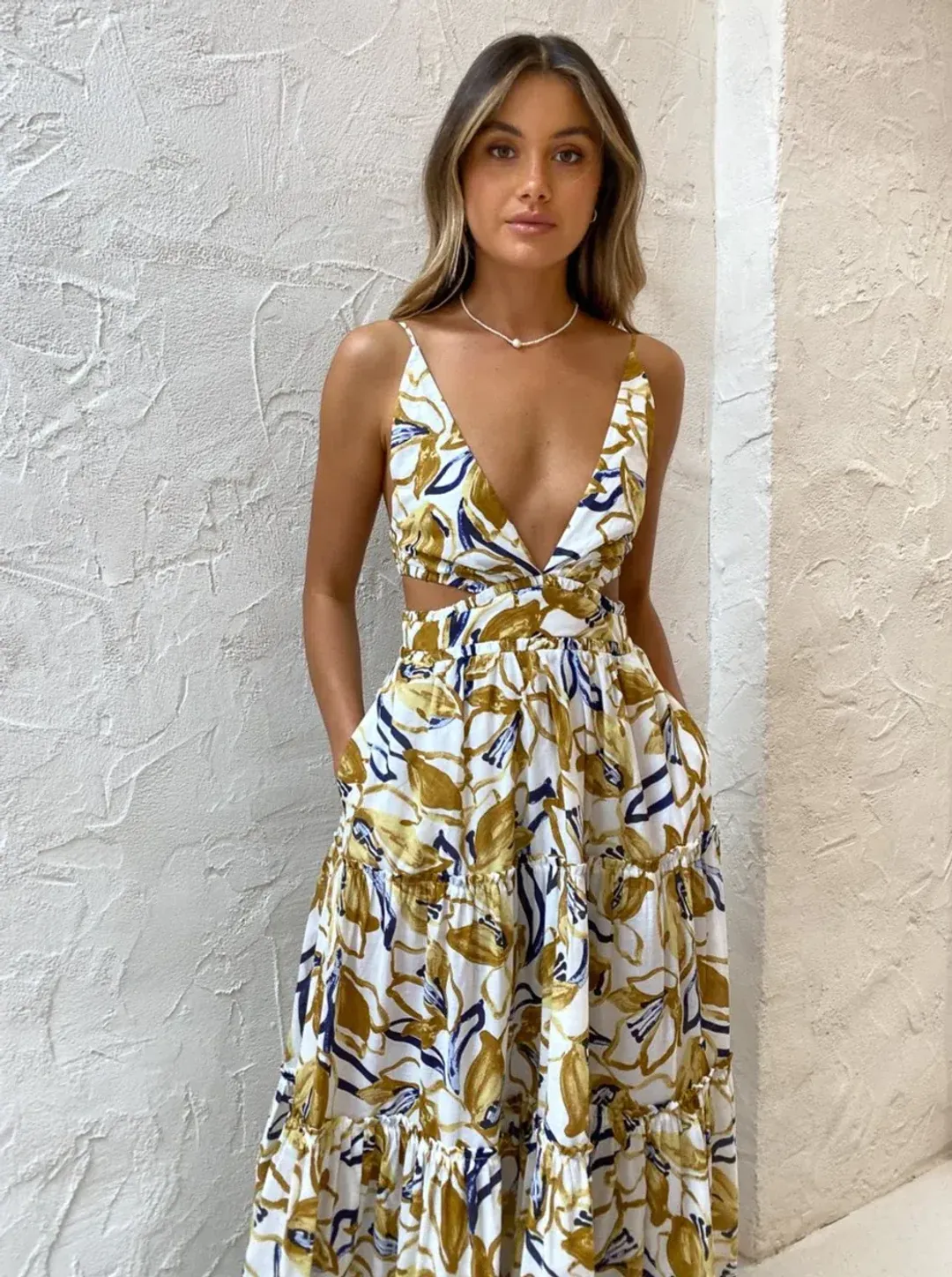 Bec & Bridge Eugenie Maxi Dress Multi-colored Size AU 8 for rent on The Volte - main image