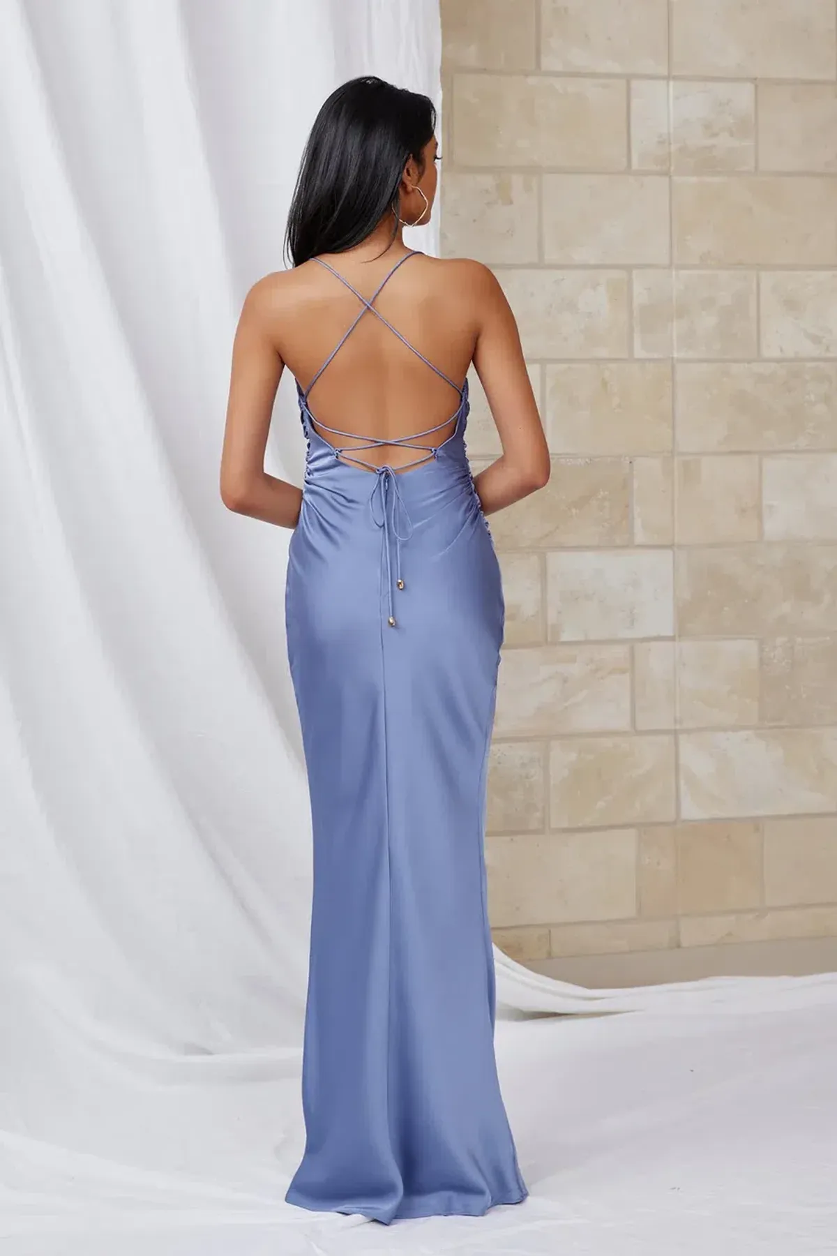 Lexi Scarlet Dress Stone Blue Size 12 - Image 3